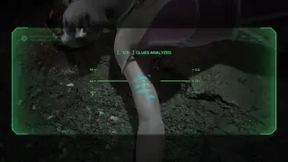 Вот так игра включает режим когда нужно найти следы убийства или причину смерти.