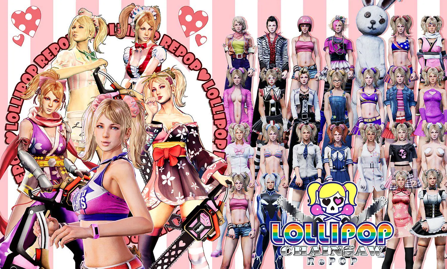 Dragami Games показала все 30 обликов главной героини, которые появятся в  Lollipop Chainsaw RePOP - EntHub