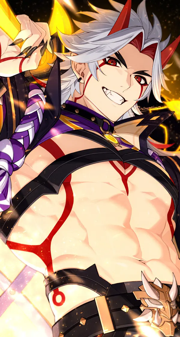 Хоть это и непросто, стараться оставаться добрыми и справедливыми, помогать друзьям в час нужды и верить в себя! Source: @ONImotimo Arataki Itto