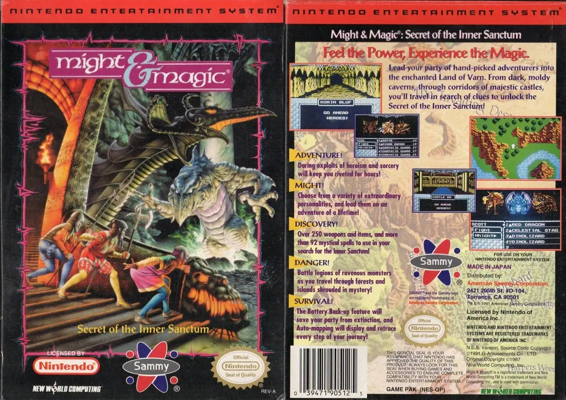 Американское издание для NES