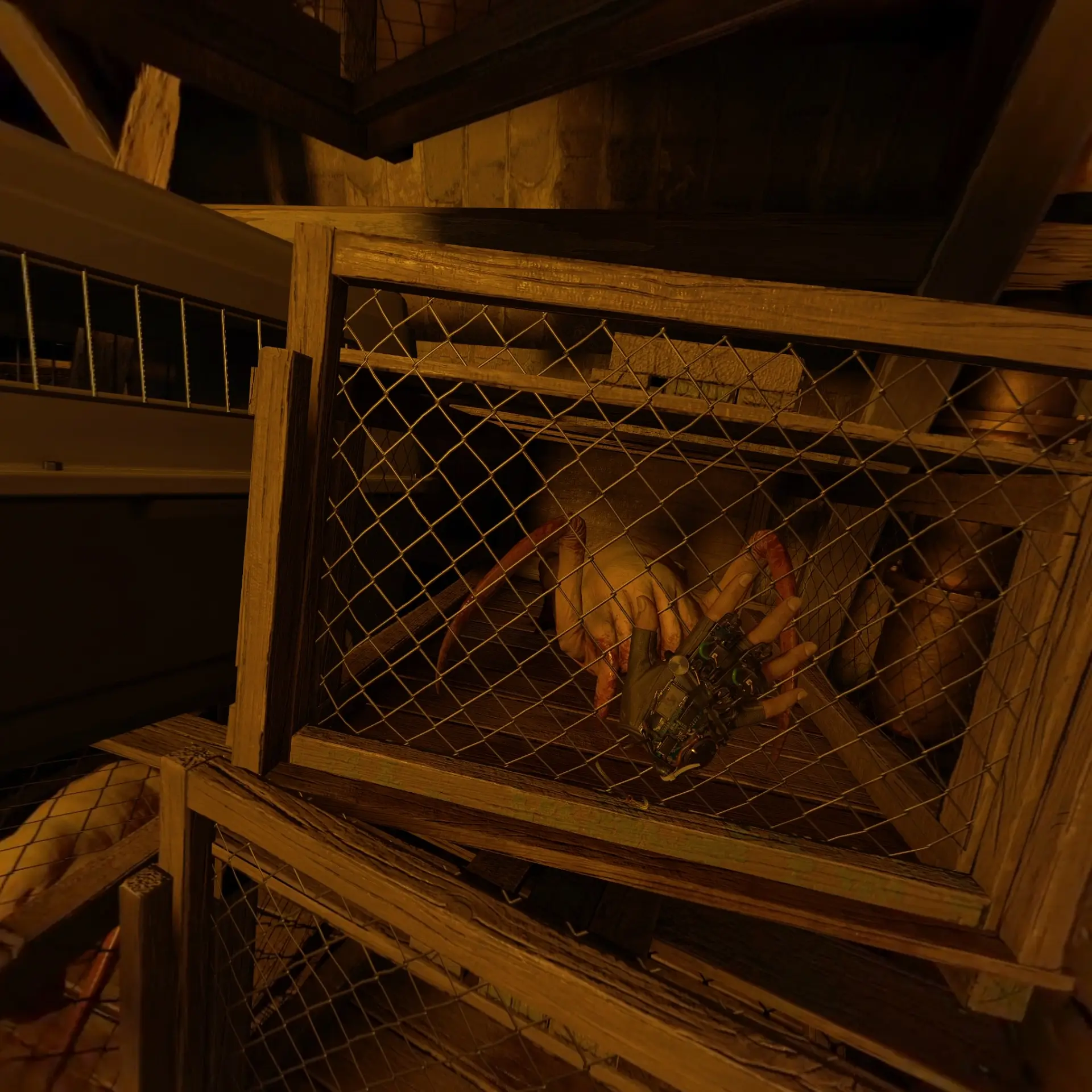 Или можно попугать этого Хедкрабика. Судя по реакции, интеллект у них на уровне собачек/кошечек!