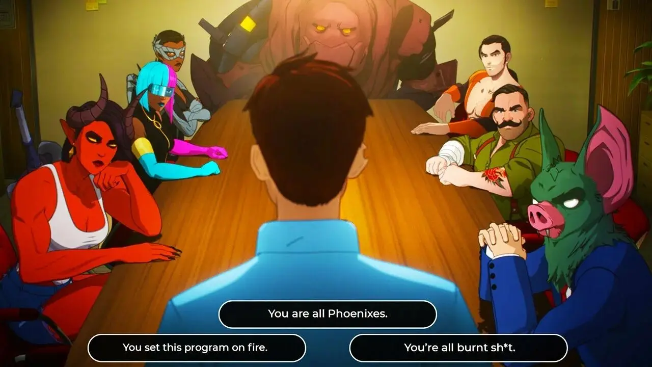 Режим выбора варианта ответа-интерактивной новеллы