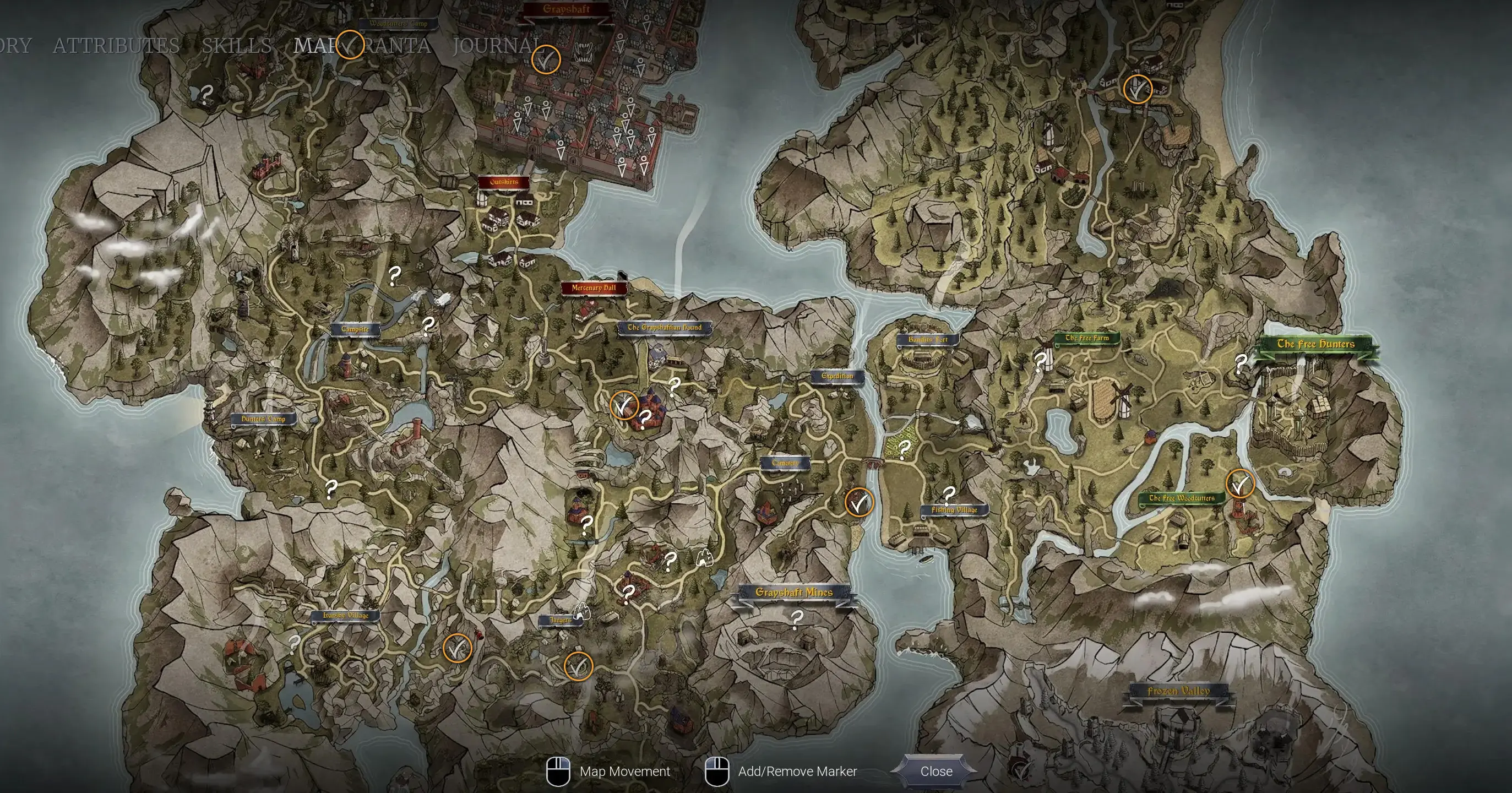 Для наглядности места обзора мы обвели дополнительно: их в игре не так много