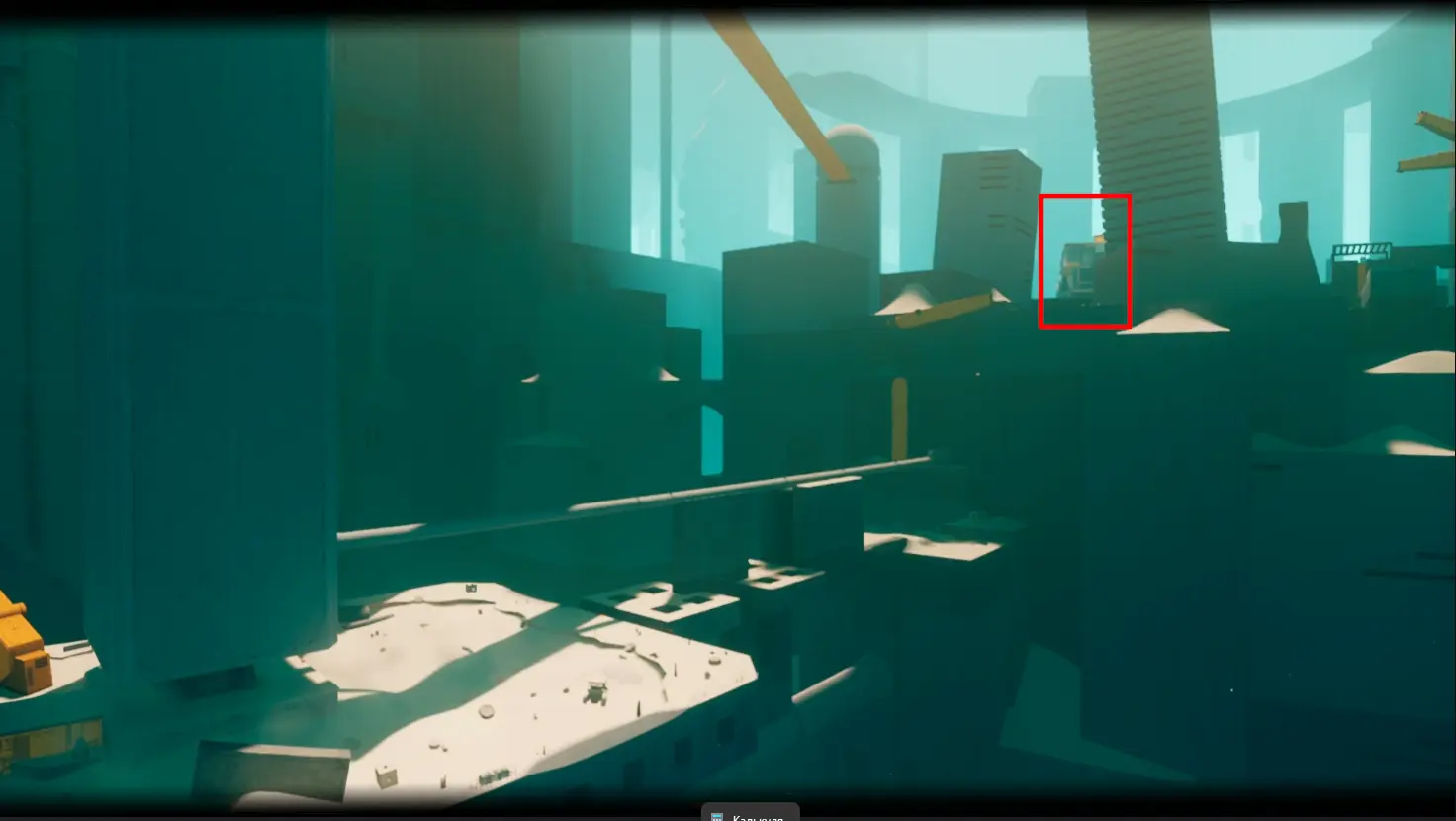 Стесняша будет выглядывать из-за небоскрёба.