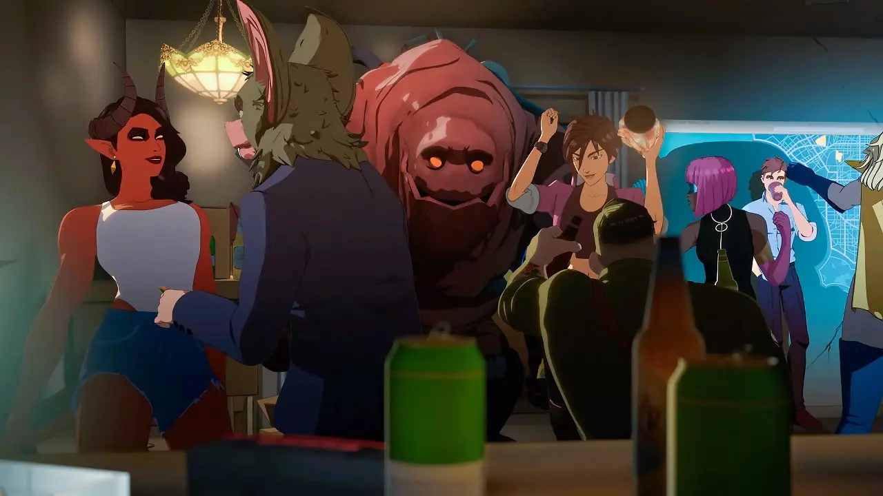 Посмотрите, как меняется свет и атмосфера в квартире Роберта после обретения друзей: всё помещение наполняется тёплым светом и яркими огнями также, как и его душа наполняется теплотой