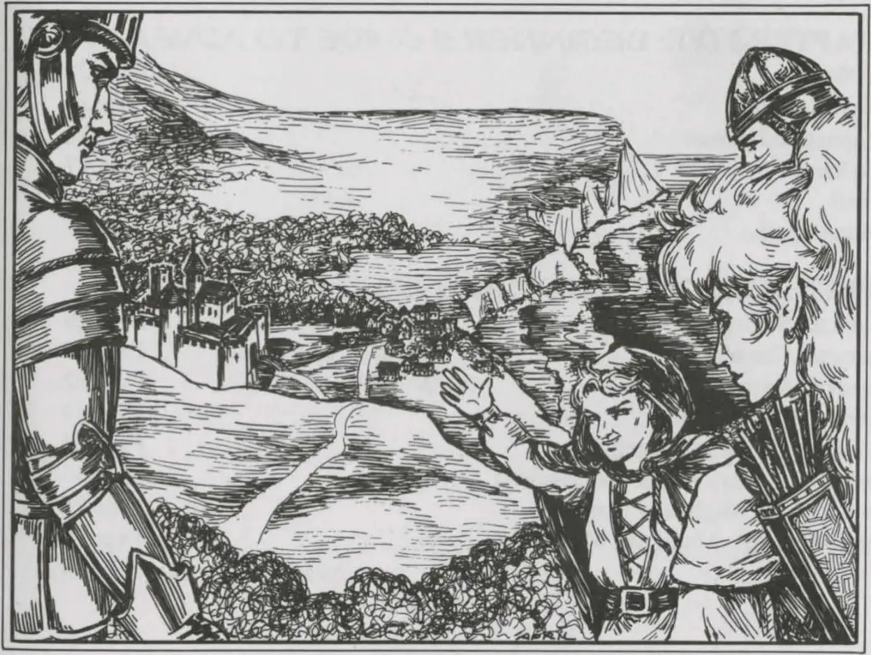 Иллюстрация из руководства к Might and Magic I-II на Mac