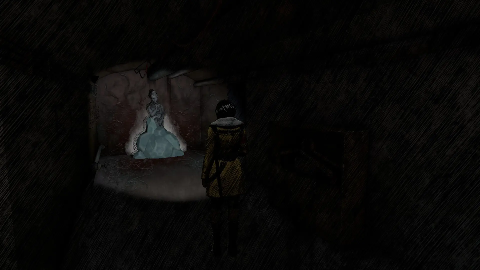 Любопытная картинка, не просто cel shading, а со штриховкой под карандашный рисунок (в динамике смотрится лучше и богаче, но пол-игры один хрен проходят в потёмках).