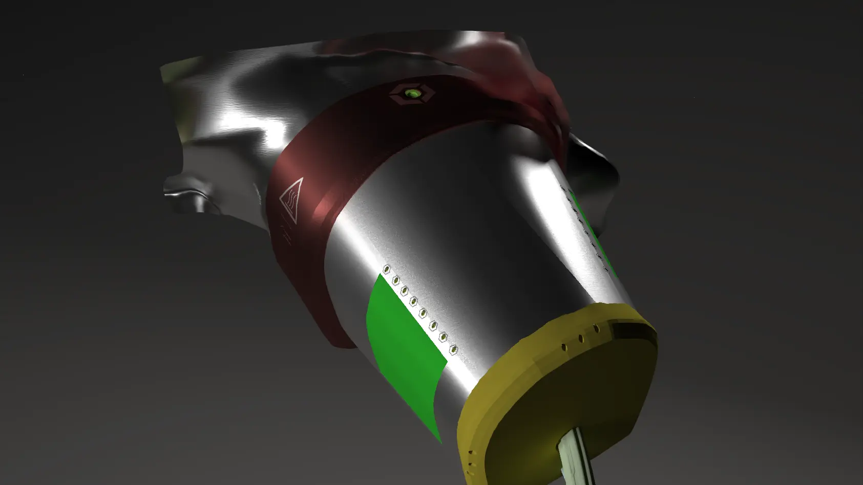 В процессе производилась доработка самого концепта , и менялись всякие мелочи по типу надписей и всяких значков. К примеру глазной стакан(первая картинка) изначально мог быть покрашен в тёмно серый , но многим он напоминал скорее стаканчик для кофе)) и было решено сделать его хромированным.