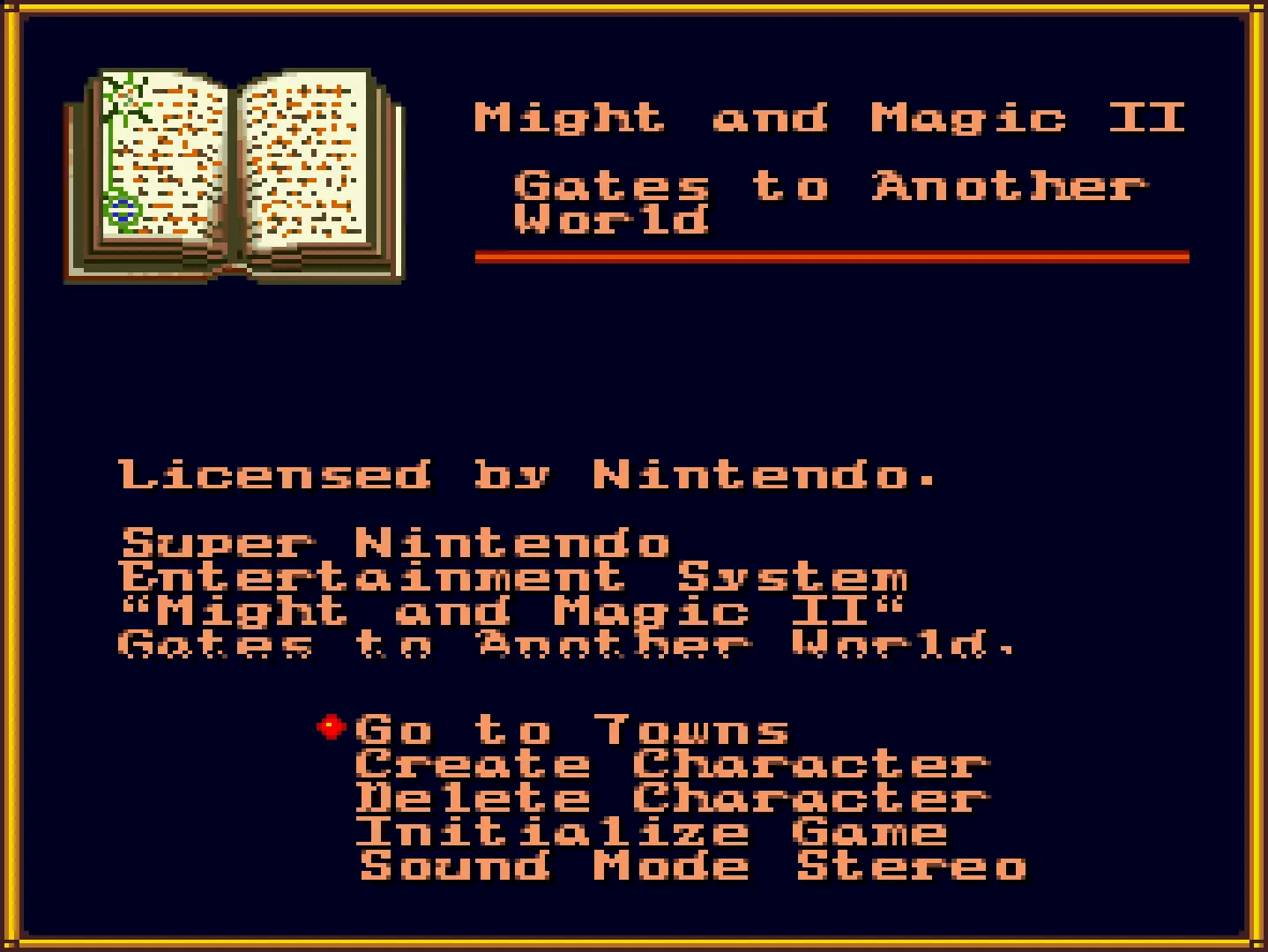 Стартовое меню в европейской версии. Опции ввода кода из первой части здесь нет.