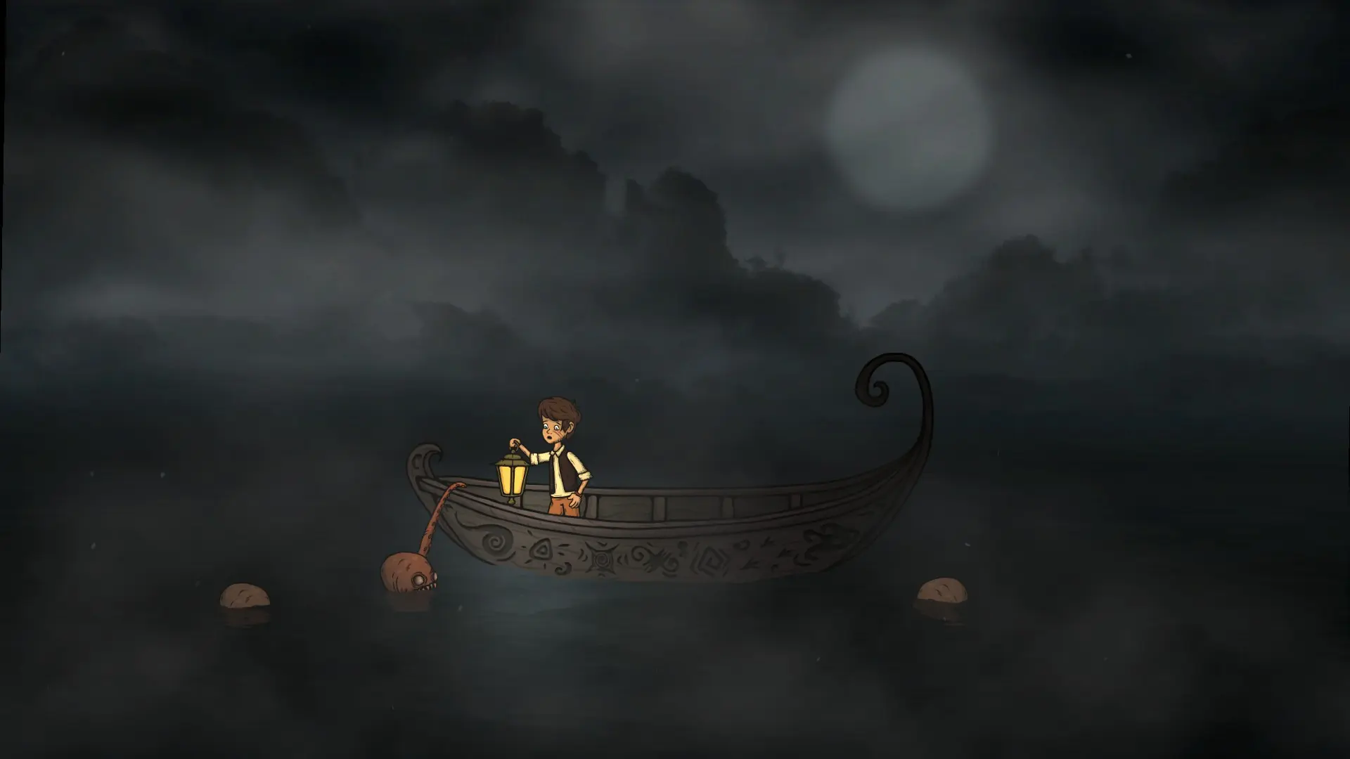 Чудища из подводных глубин, одолеть которых можно светом фонаря. Один из самых сложных экшен-эпизодов игры, где потребуется быстро и правильно выбирать приоритетные цели (привет игре «Ну, погоди!» на «Электронике ИМ-02»). Раз пять пришлось переигрывать.