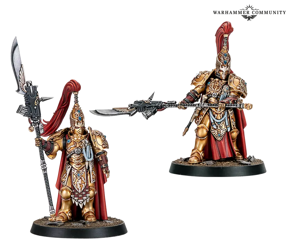 Custodian Guard (с копьями) Custodian Sentinels (со щитами)