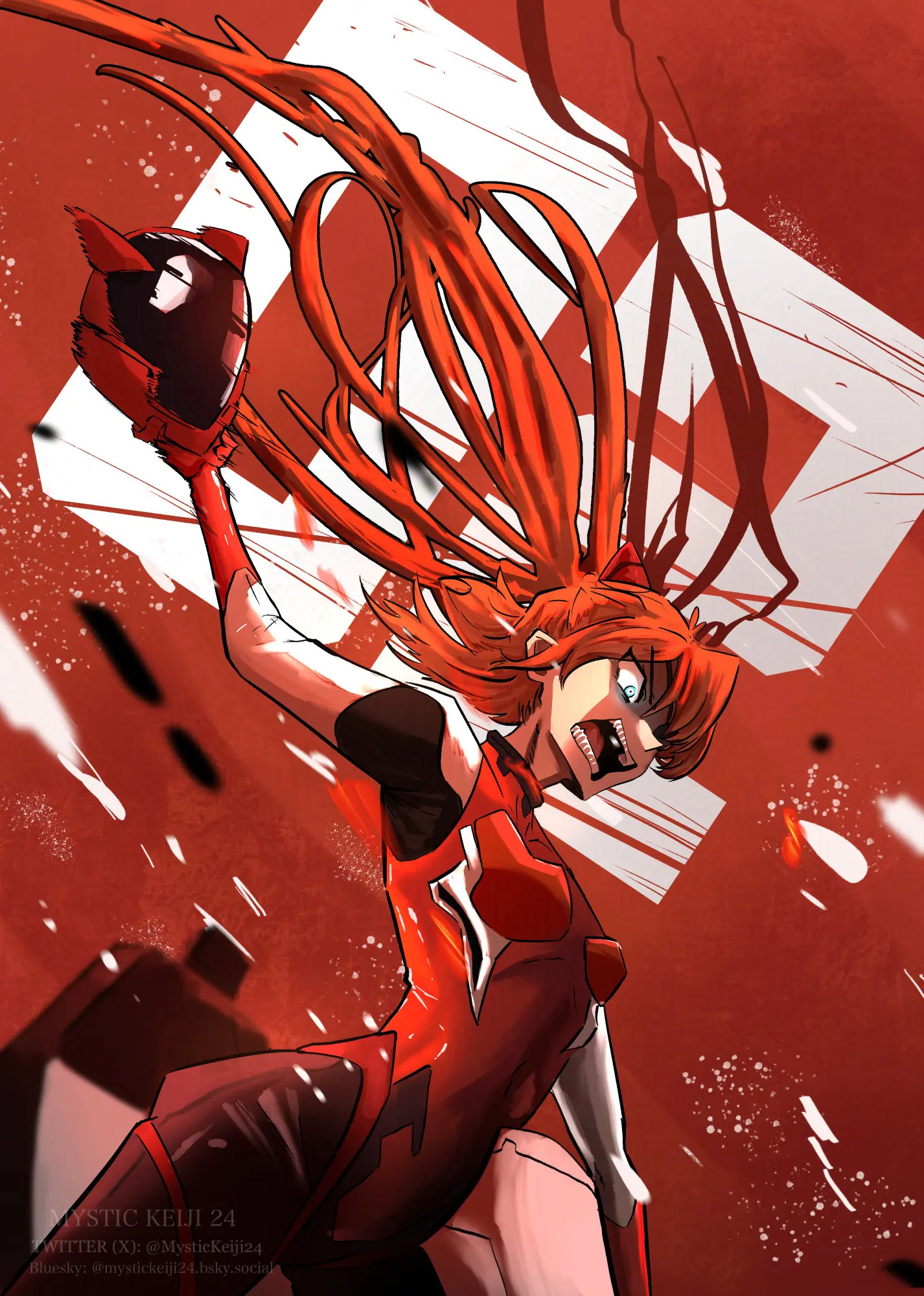 Source: @mystickeiji24.bsky.social Asuka - Neon Genesis Evangelion