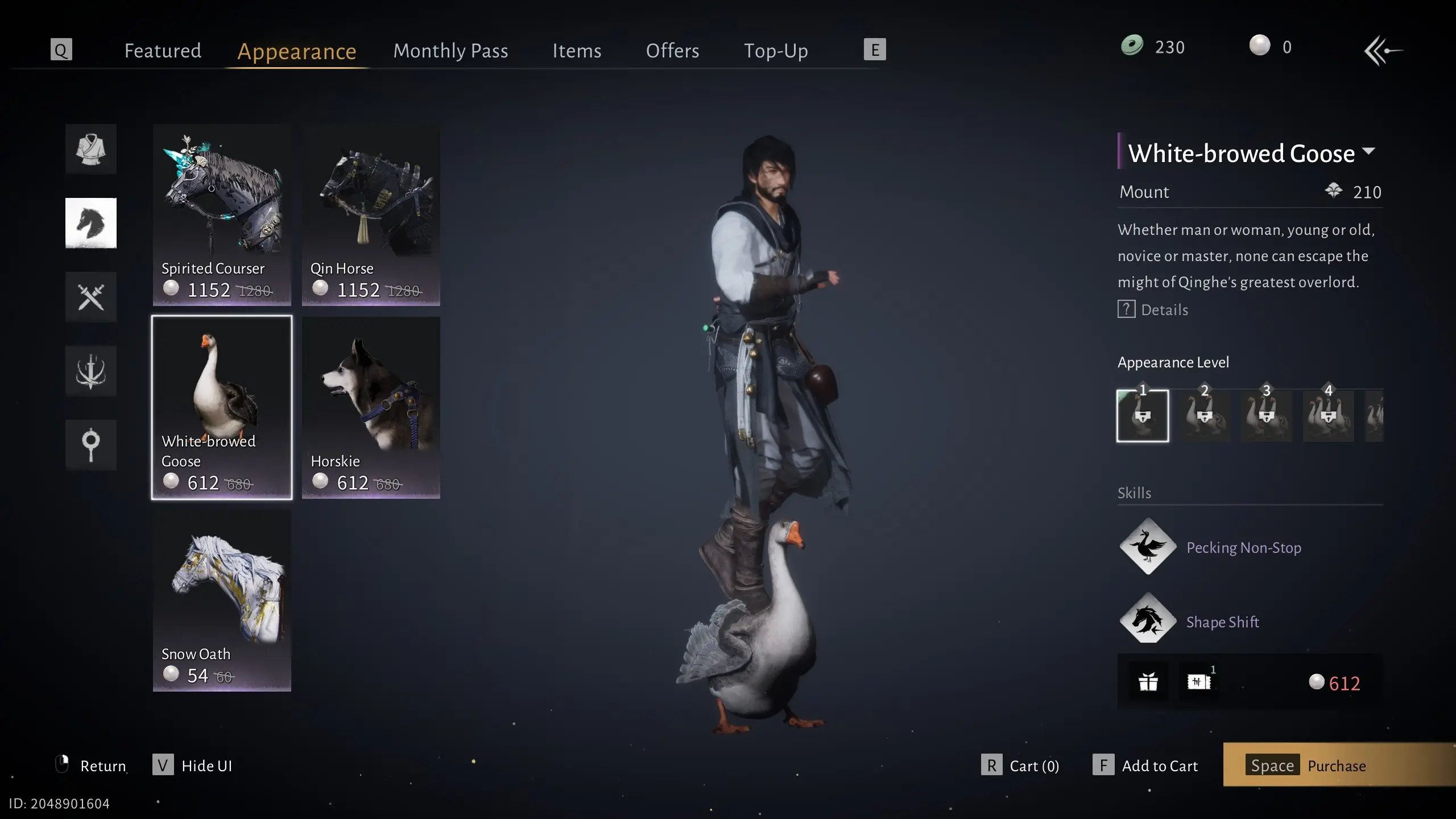 (Хотя маунта я бы поменял, но он опять же только за донатную валюту, которую нельзя добыть в игре.)