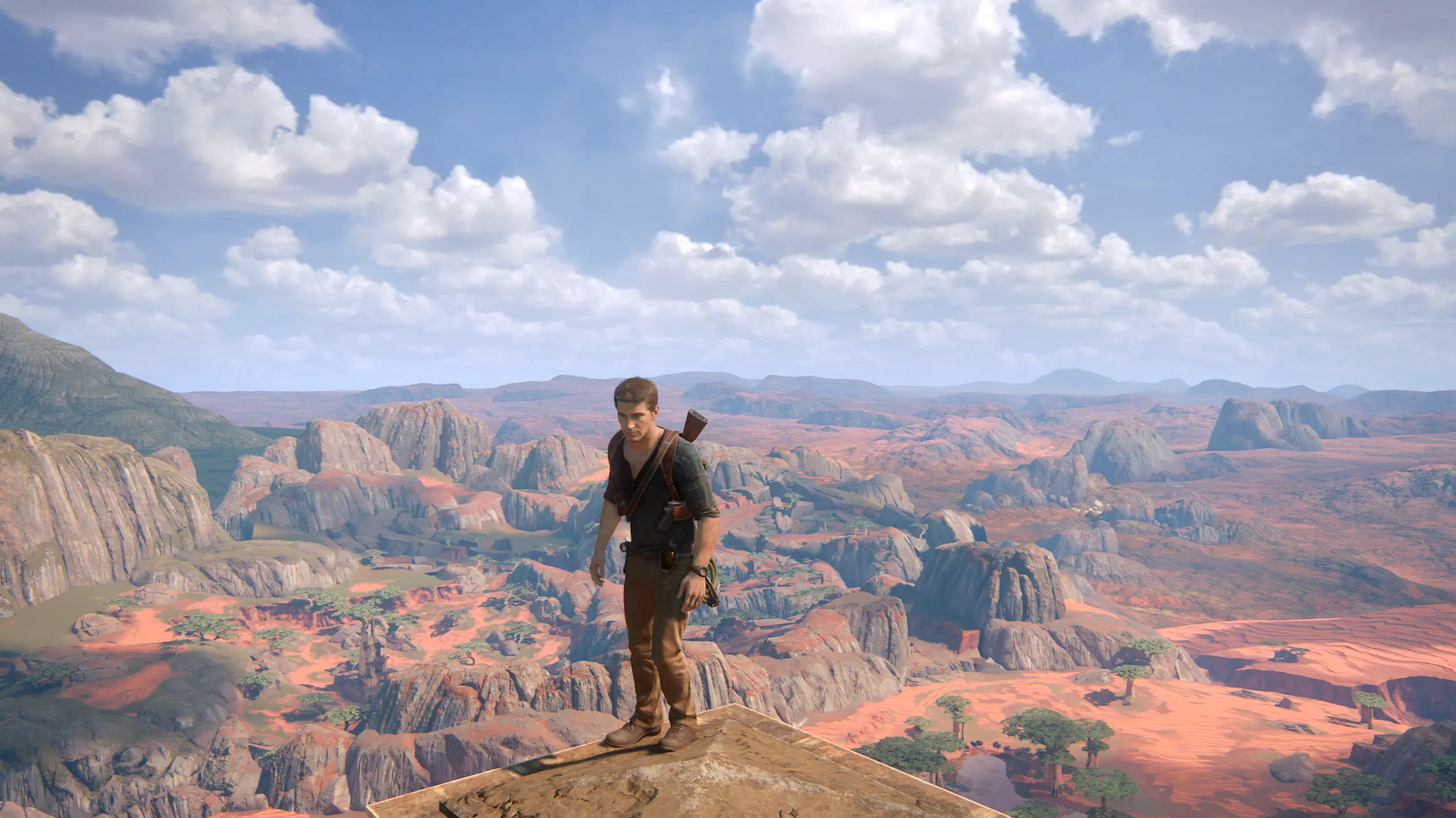 фуфайка Нэйта кстати тоже дёргается от ветра