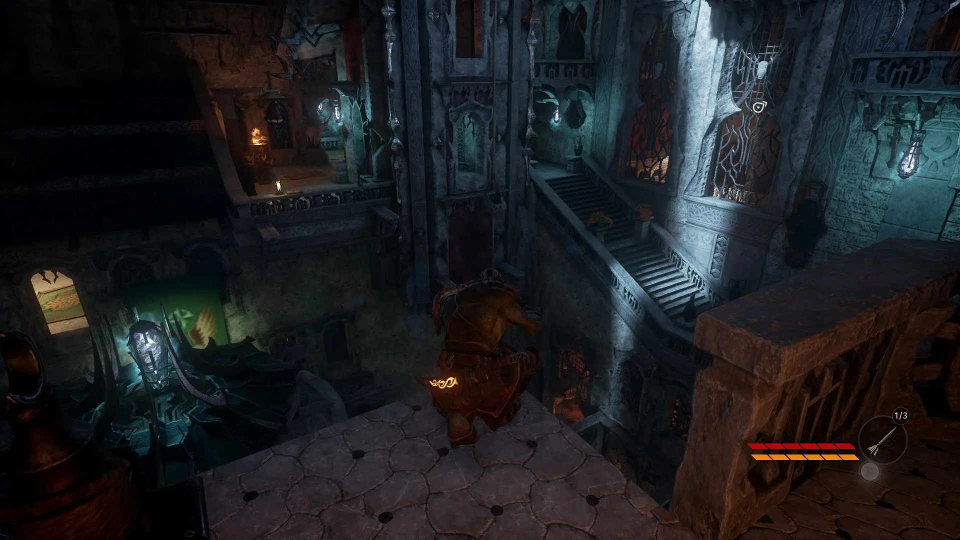 узор на кинжале отражает твою скрытность. чем больше горит символов - тем ты незаметнее