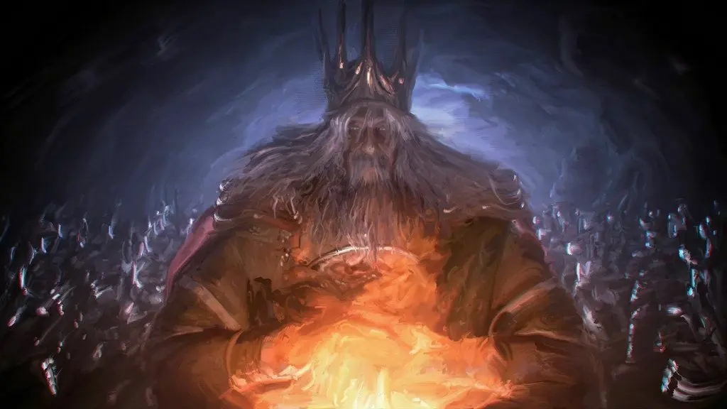 Арт по Dark Souls. Гвин Повелитель Пепла