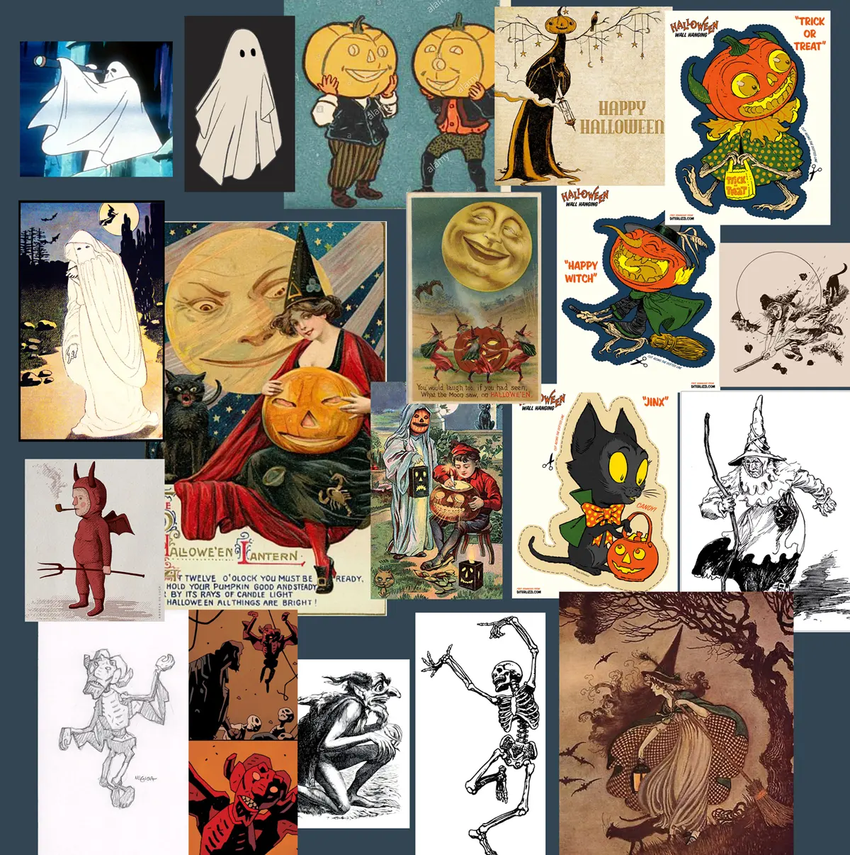 Я собрал целую папку старых и новых работ современных художников, которые уловили то же настроение, что и я (Майк Миньола, Тони ДиТерлицци и Андреа Де Лука).