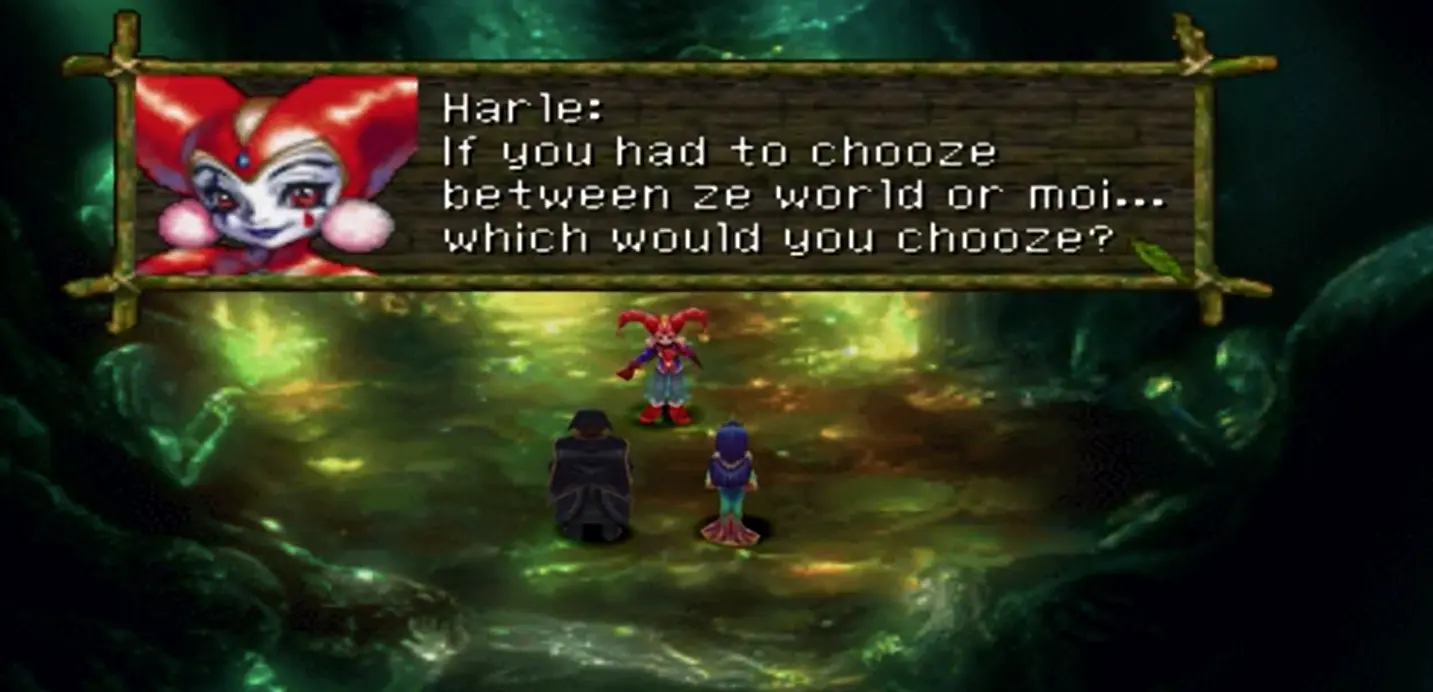 Как же было обидно... Если ответить, что выбираешь её, она всё равно скажет, что это неправильно и уйдёт...