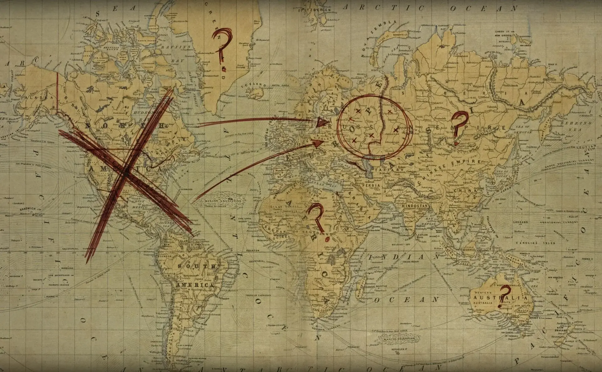 Но почему карта зачёркнута? Возможно из за опасений , что там всё заполонило зверьём из Зена и портальными штормами.