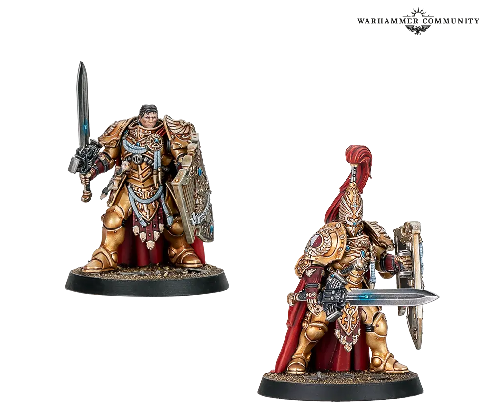 Custodian Guard (с копьями) Custodian Sentinels (со щитами)