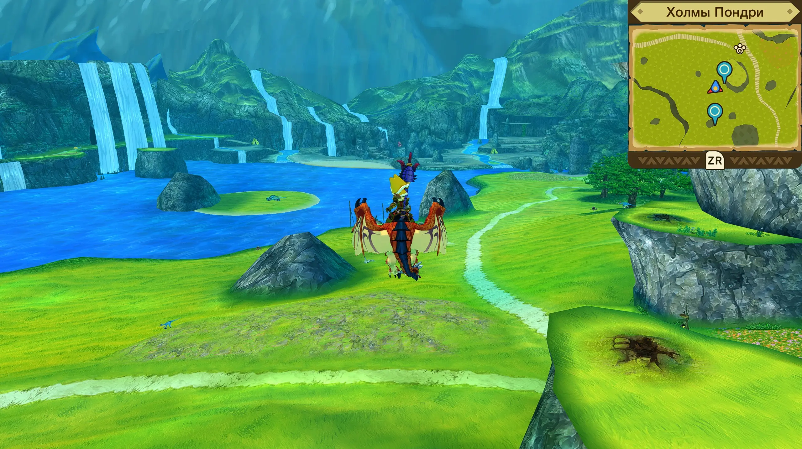 Раталотос на открытых локациях умеет летать! Есть монстры которые умеют прыгать, плавать, разбивать препятствия и взбираться по лианам! И это зачастую не те же самые монстры, которых хочется качать!