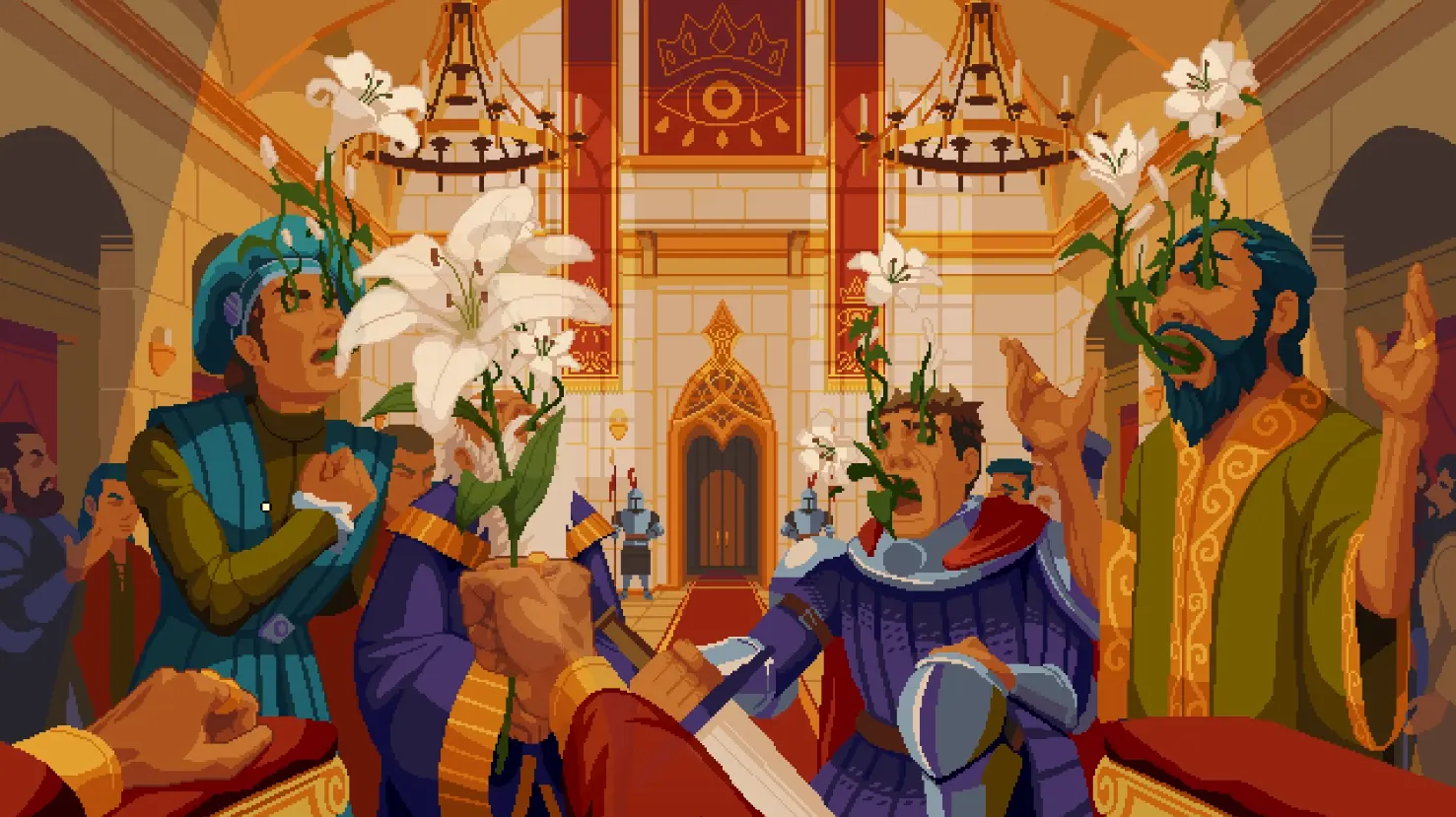 Игра теперь встречает каким-то сюрреалистичным началом, которое, вероятно, имеет какое-то значение для развития сюжета игры (но это не точно)