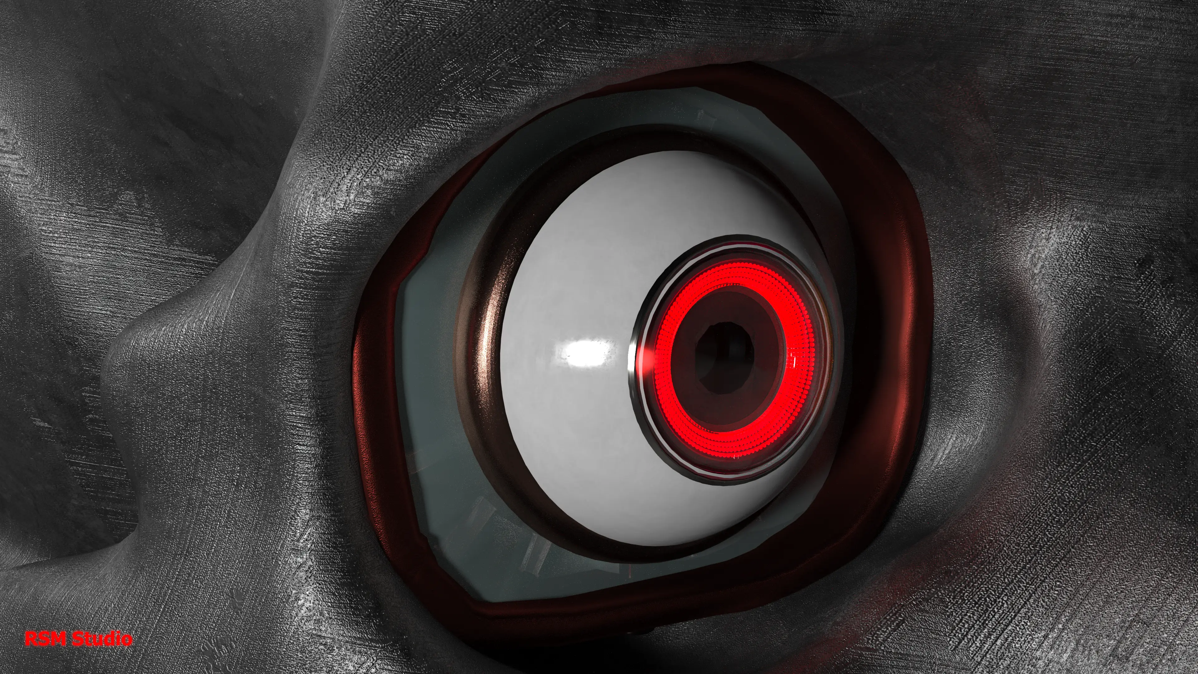 Установленный на печатанный череп