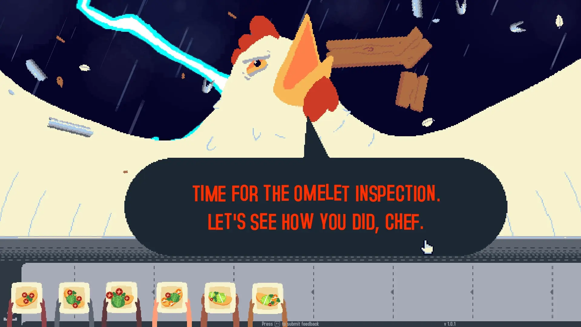 Ещё ни разу я не видел более внушающих петухов