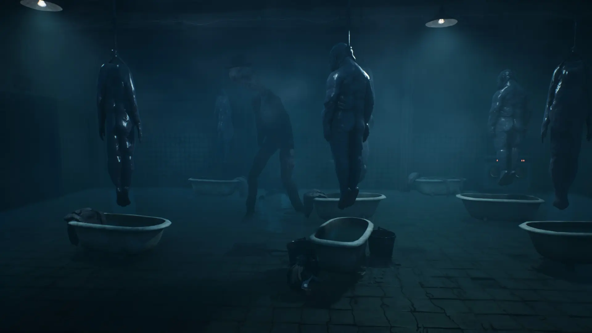 этот парень - местный кутюрье. сушит шкурки людей, гладит утюжком и отпускает ползать по окрестностям