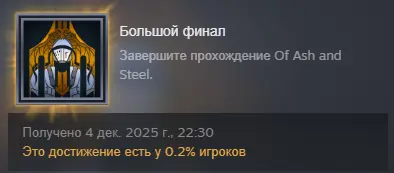 Если взять от пикового онлайна игры, то выходит, что до финала дошли 100-200 человек.
