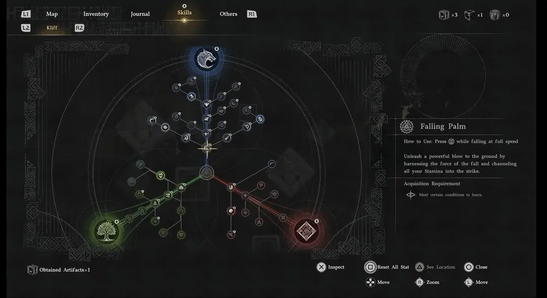 Скиллы прокачки Клиффа (у каждого персонажа будут свои)