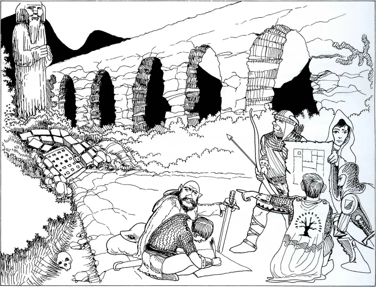 Иллюстрация из руководства к Might and Magic