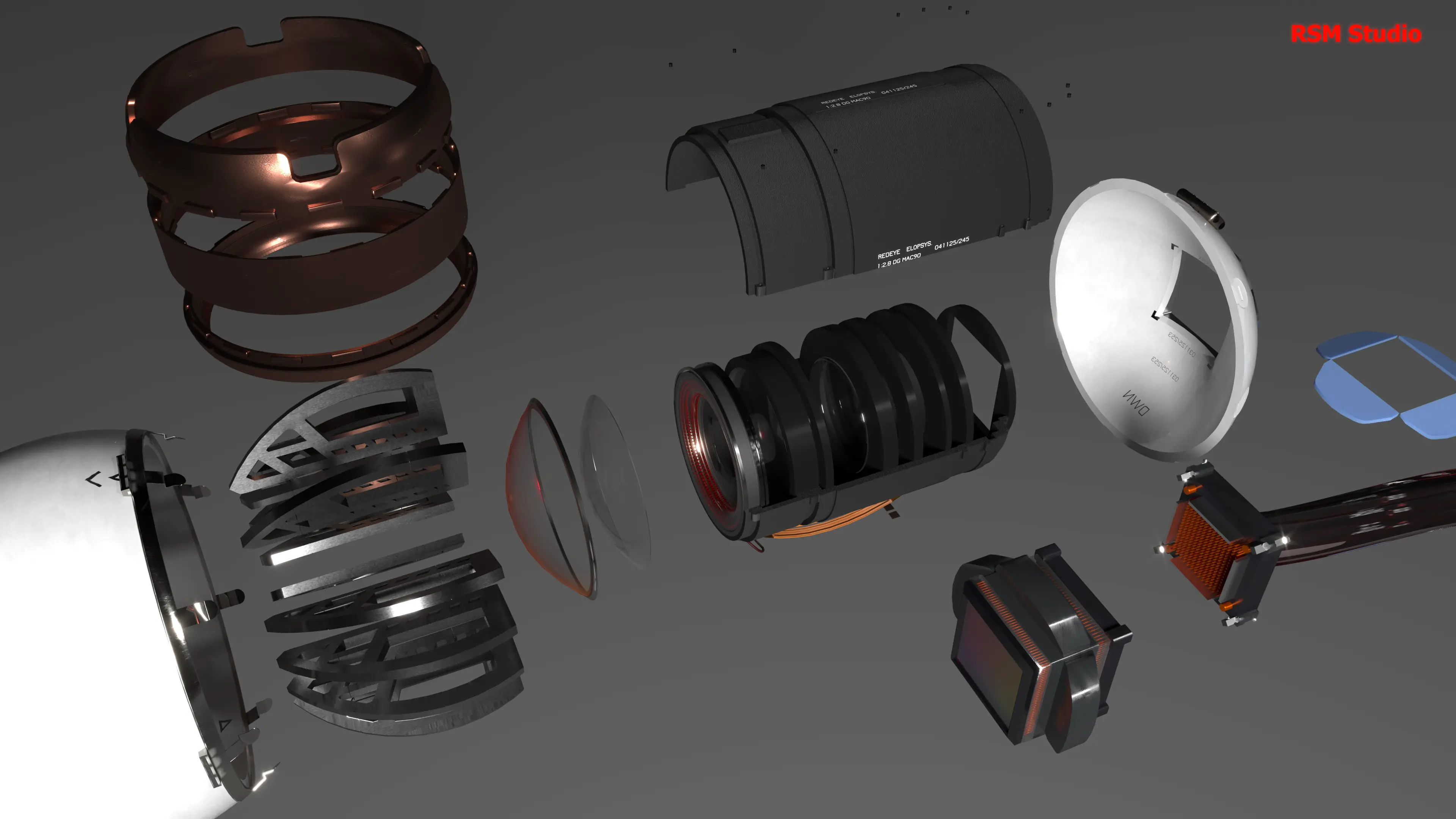 Разобранное глазное яблоко