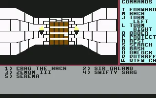 Начало игры на Commodore 64