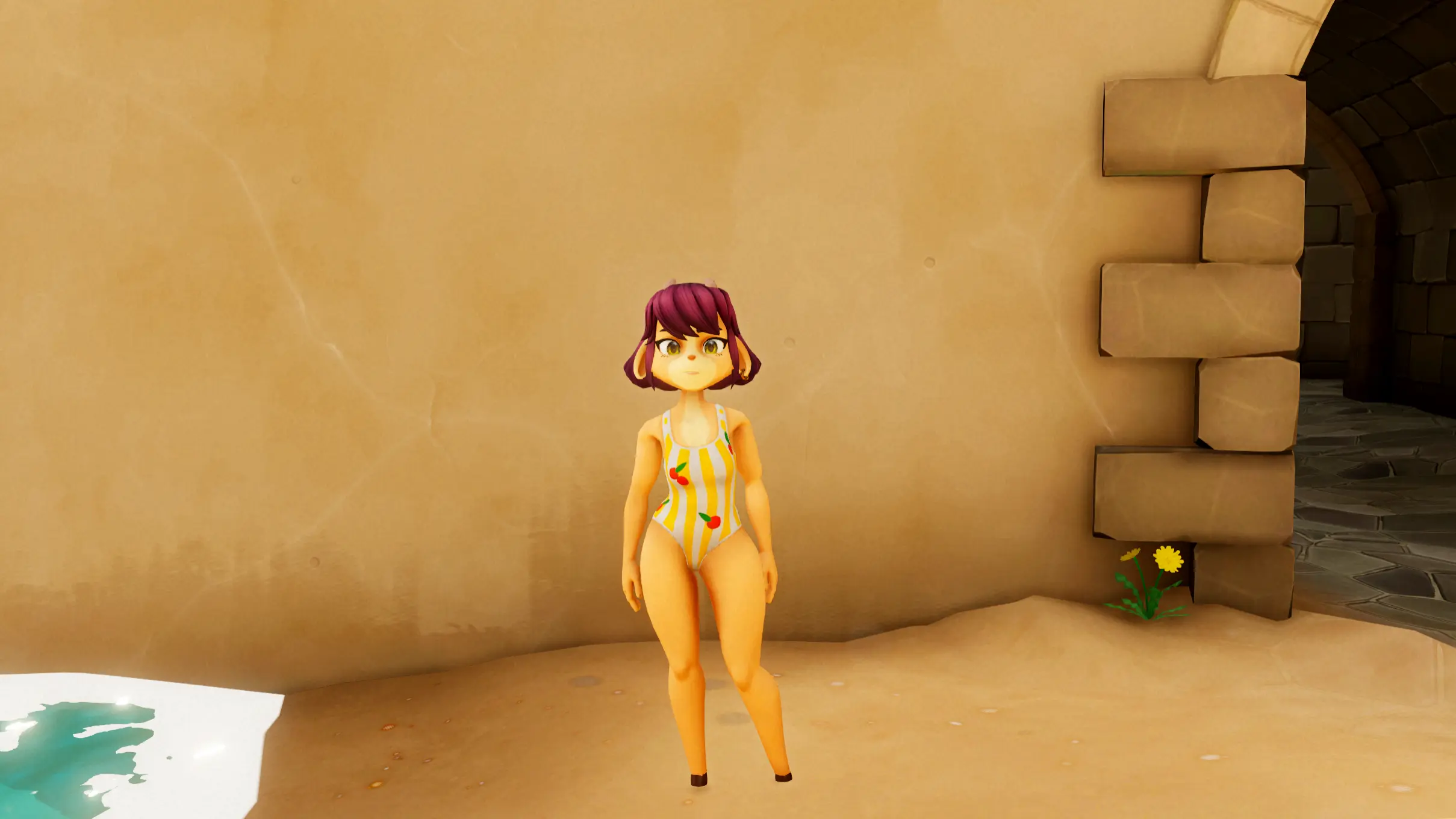 Чтобы искупаться, сперва необходимо купить купальник...