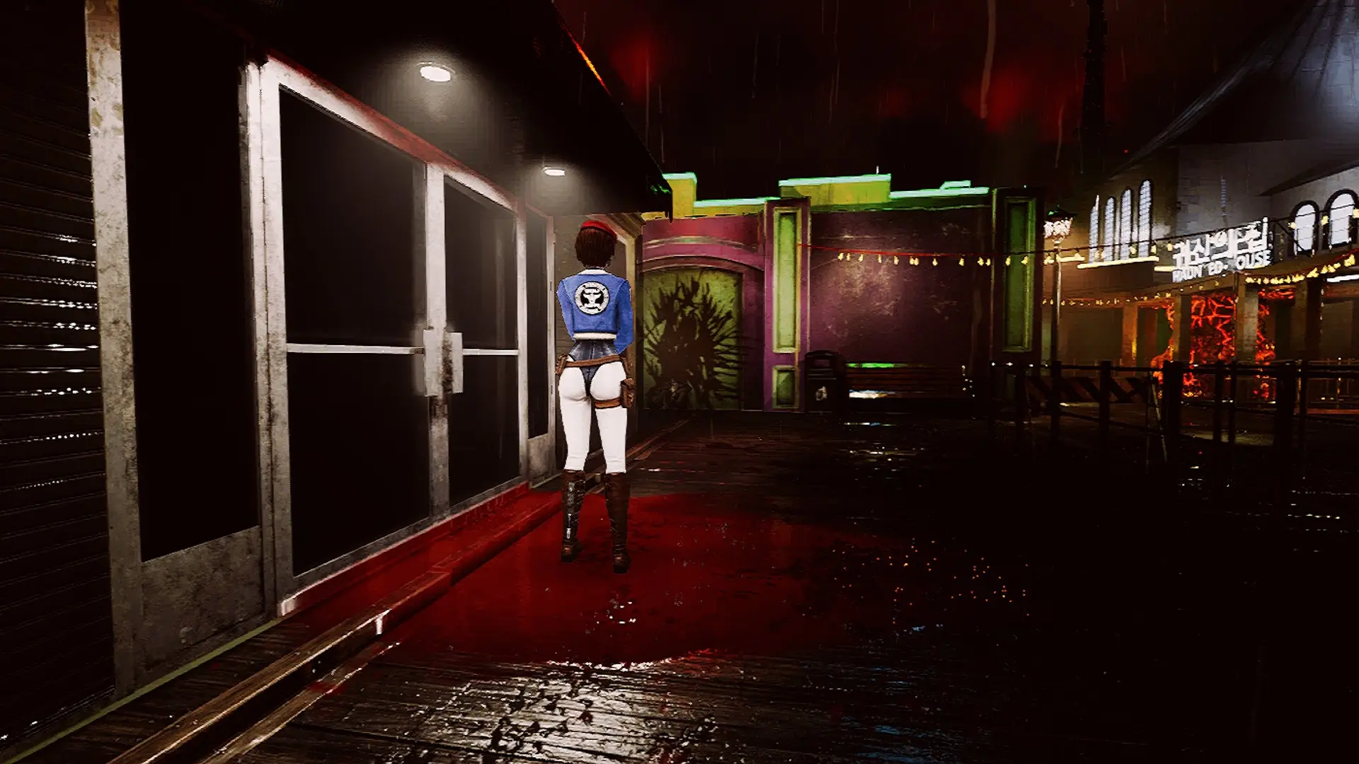 Странная форма у корейского спецназа. Если что, барышня в штанах.