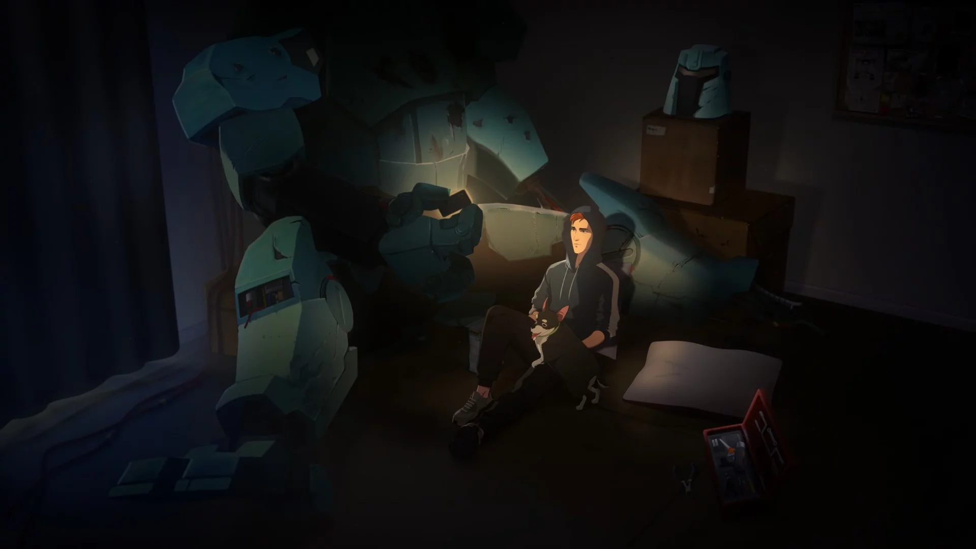 В квартире толком ничего и нет, кроме Костюма