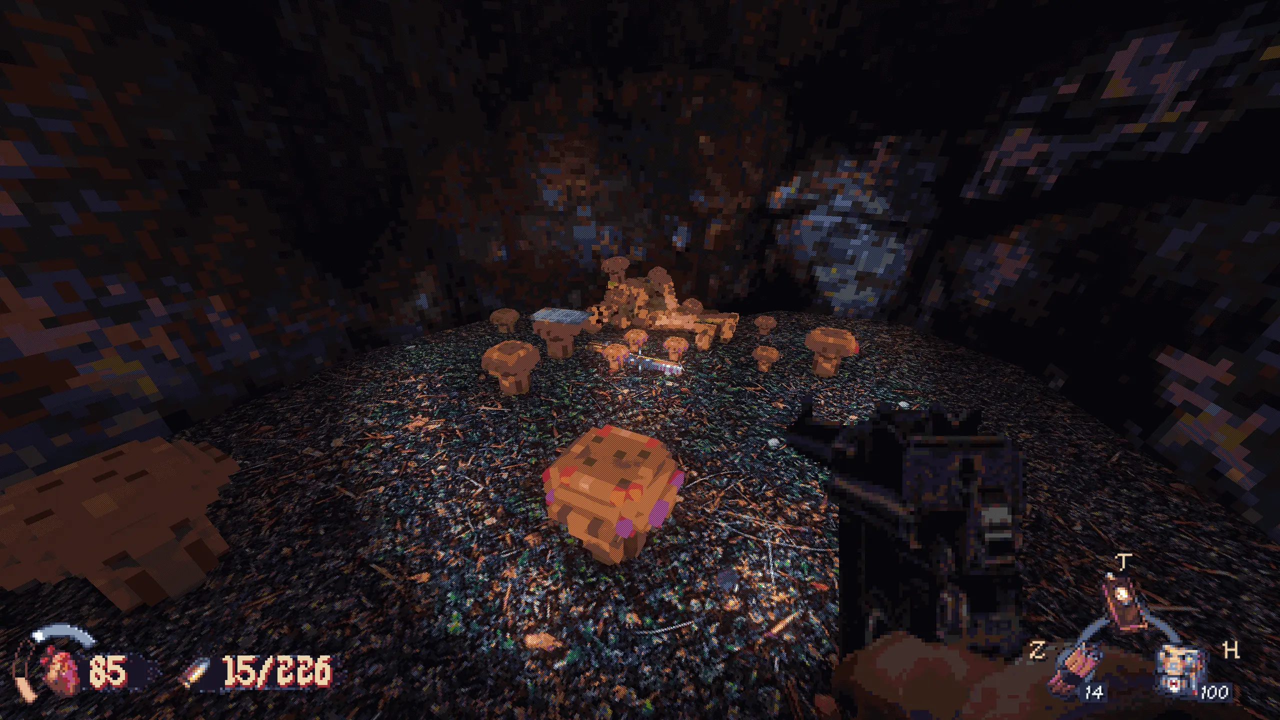 Мда так себе сдохнуть с винтовкой среди грибов.