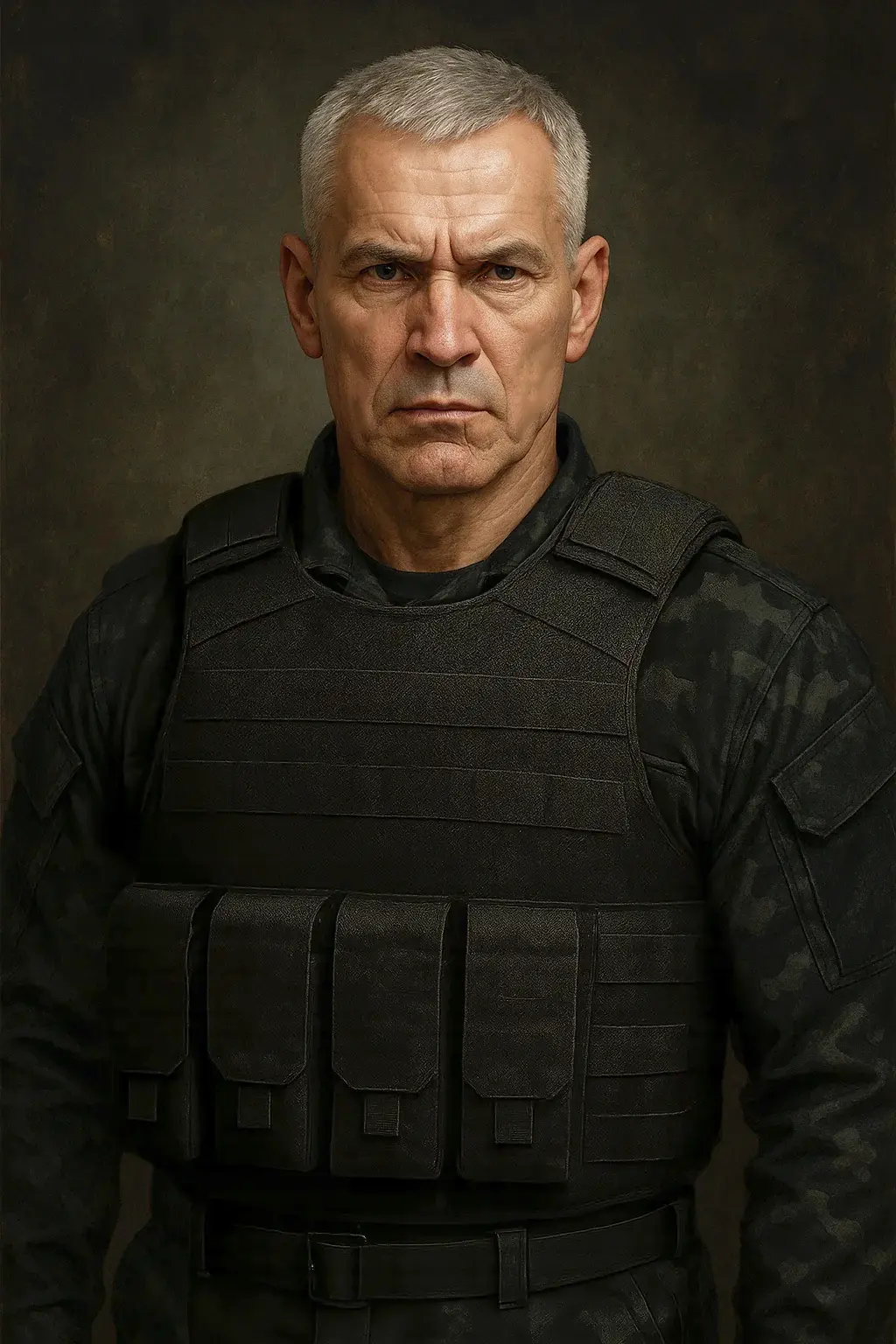 Себастьян Корсо. ИИ-генерация. Тут он похож на Гармаша, хотя когда я его прописывал в новелле, я видел скорее внешность актеров Хавьера Бардема или Холта Маккэллани