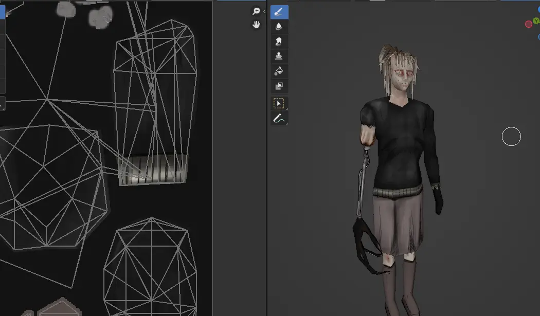 Скриншот середины работы