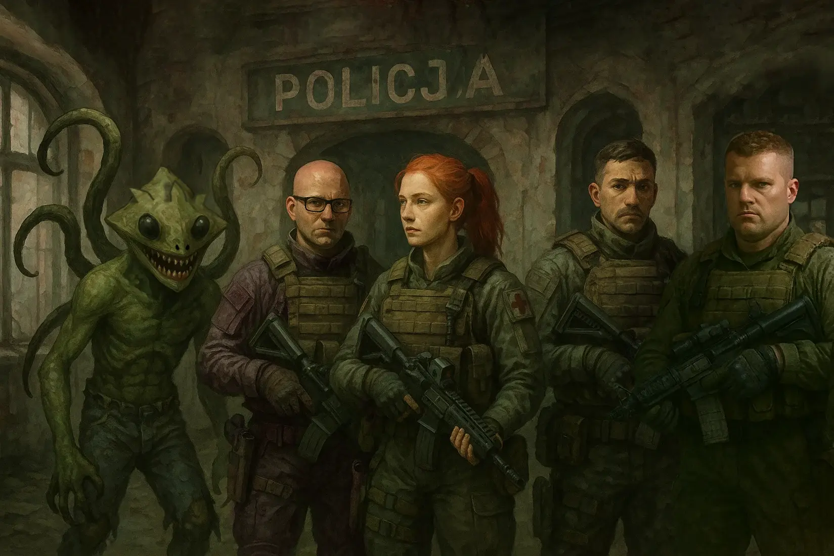 Прибытие в полицейский участок, ИИ-генерация