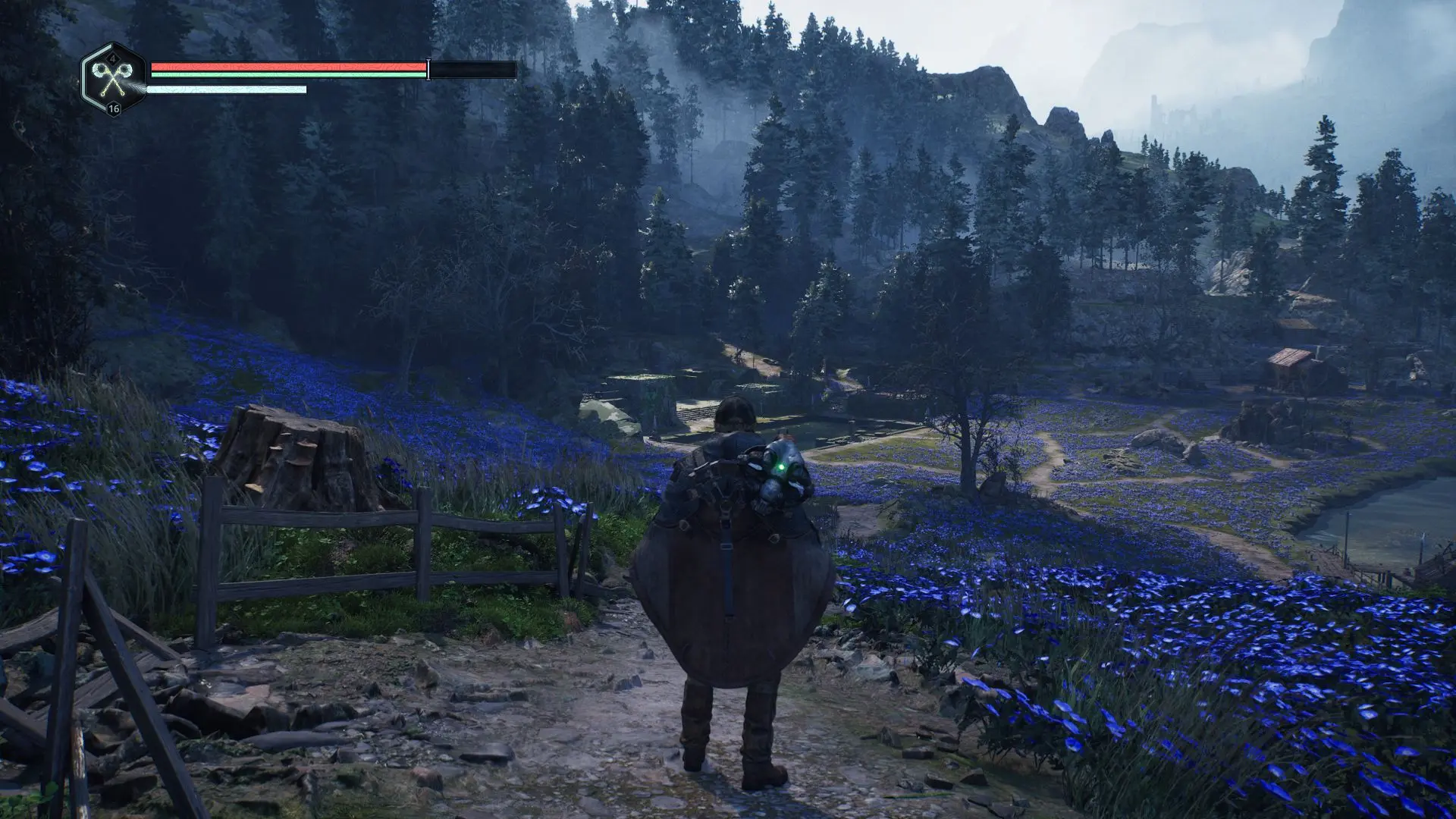 Довольно умиротворяющая локация, где довольно красиво