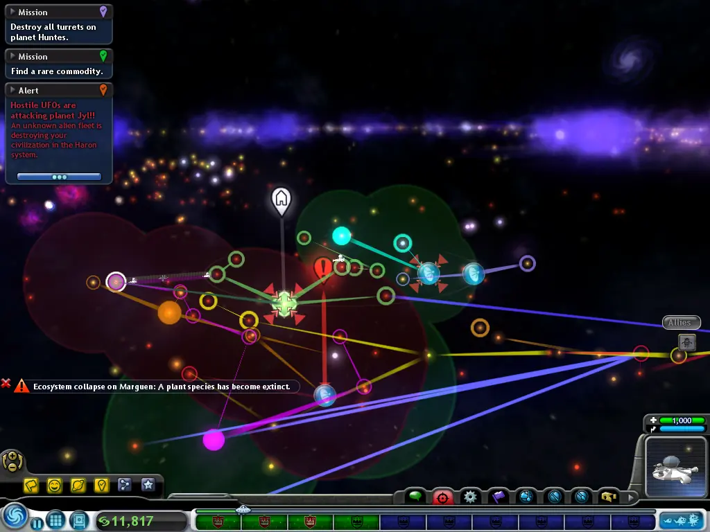 К концу игры Spore превращается в полноценный космический симулятор 