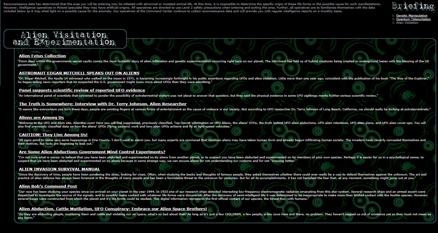 Скриншот страницы игры со старого сайта компании Monolith