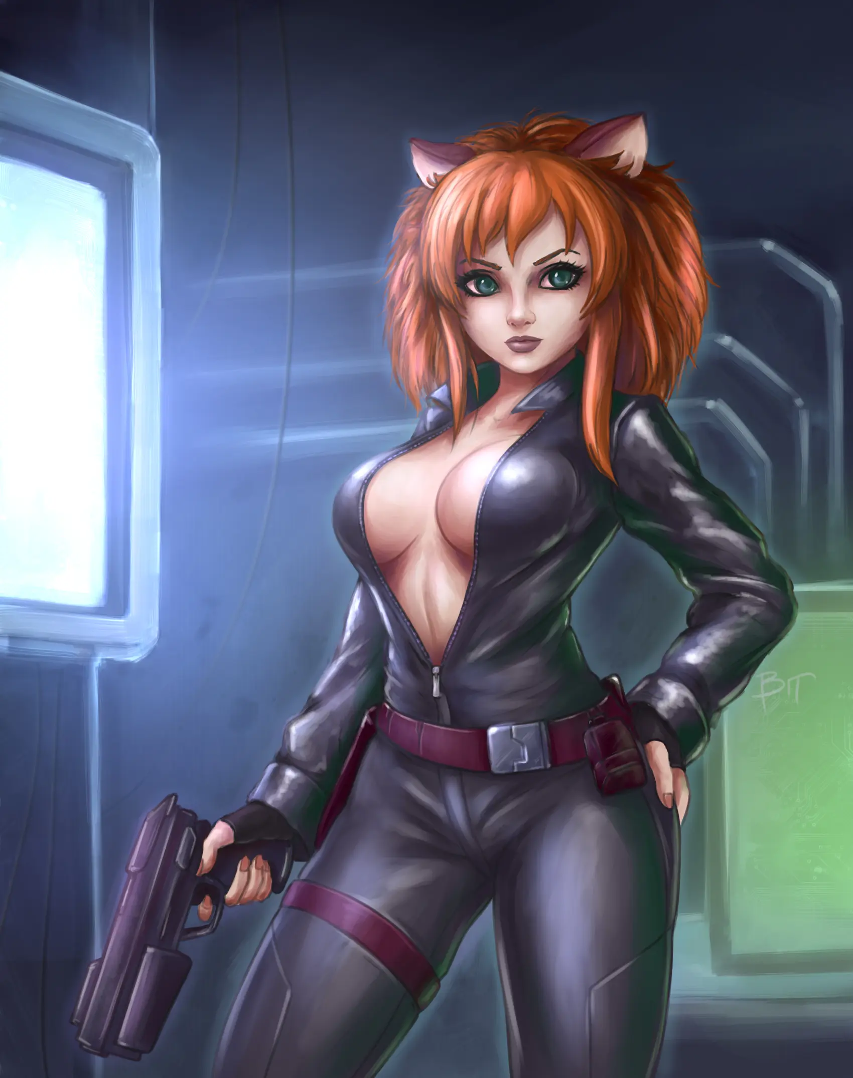 Кошко-дама с вайбами X-Piratez. Как сказал классик: «Иди тренируйся на кошках». Ну я и пошёл, и потренировался.