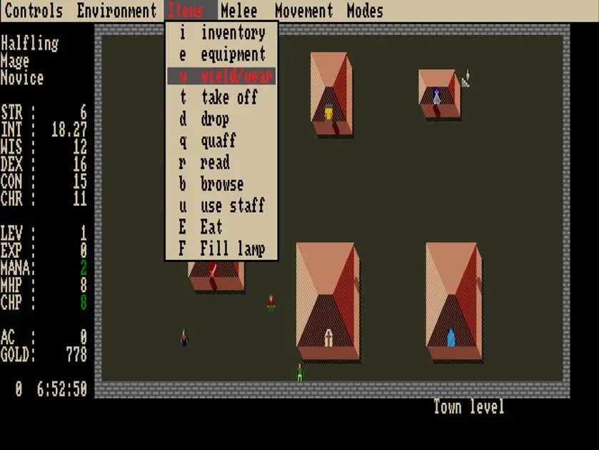 В версии Moria для Amiga есть управление мышью и очень простая графика. Но они скорее мешают, чем помогают.