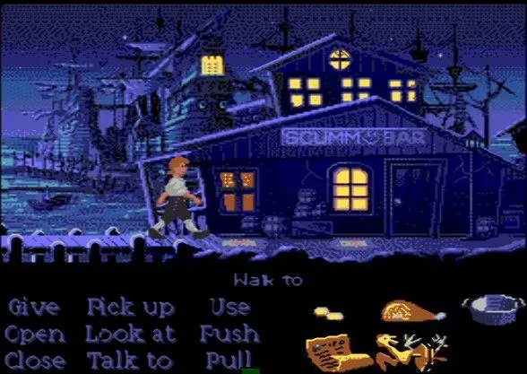 Да, скриншот из ремастера, но он мне нравится и Monkey Island - мой любимый квест.