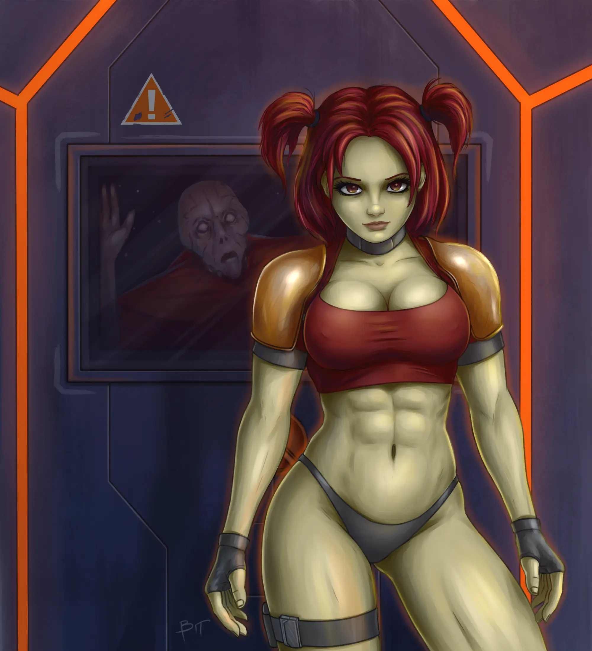 Барышня-скаут рейдеров не стала церемониться с пришельцем, а просто выкинула его в космос через шлюз. Туда ему и дорога.