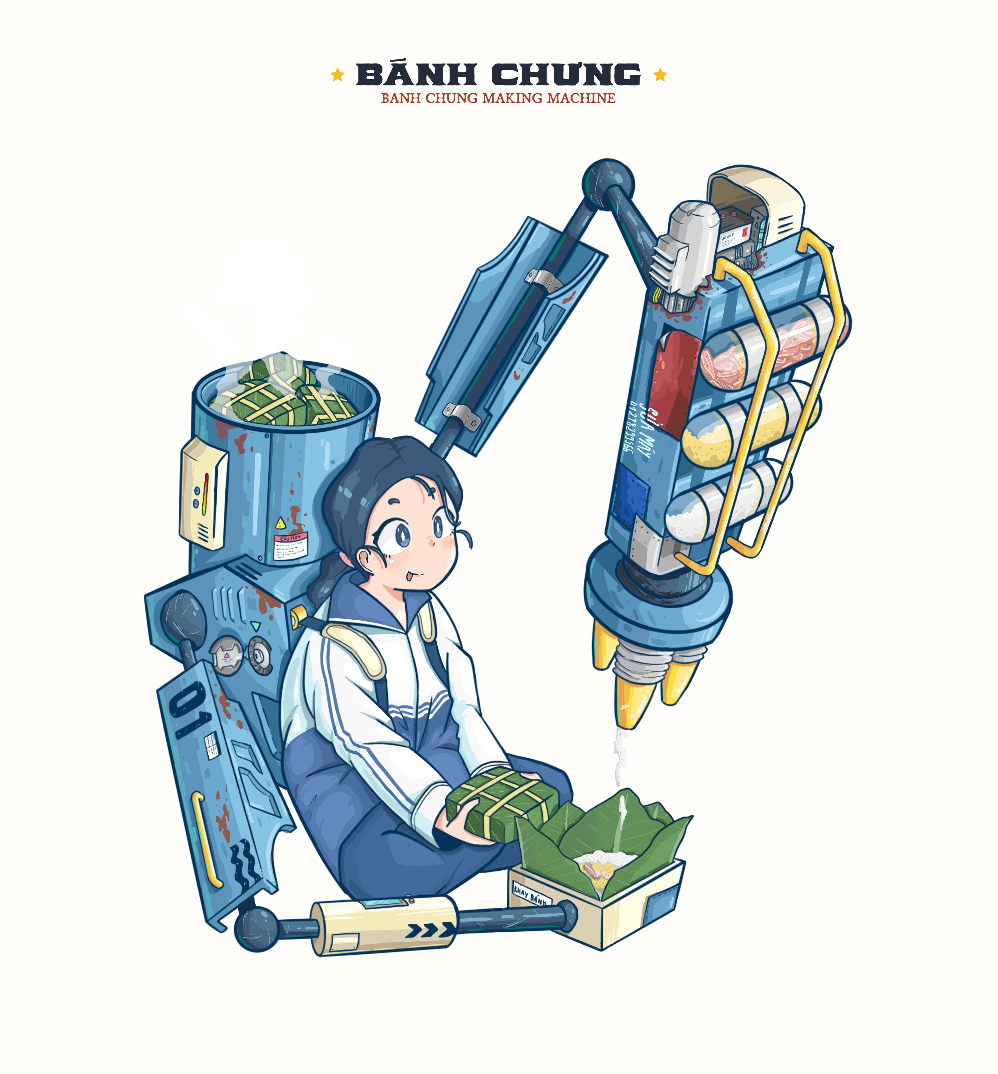 Banh Chung making machine