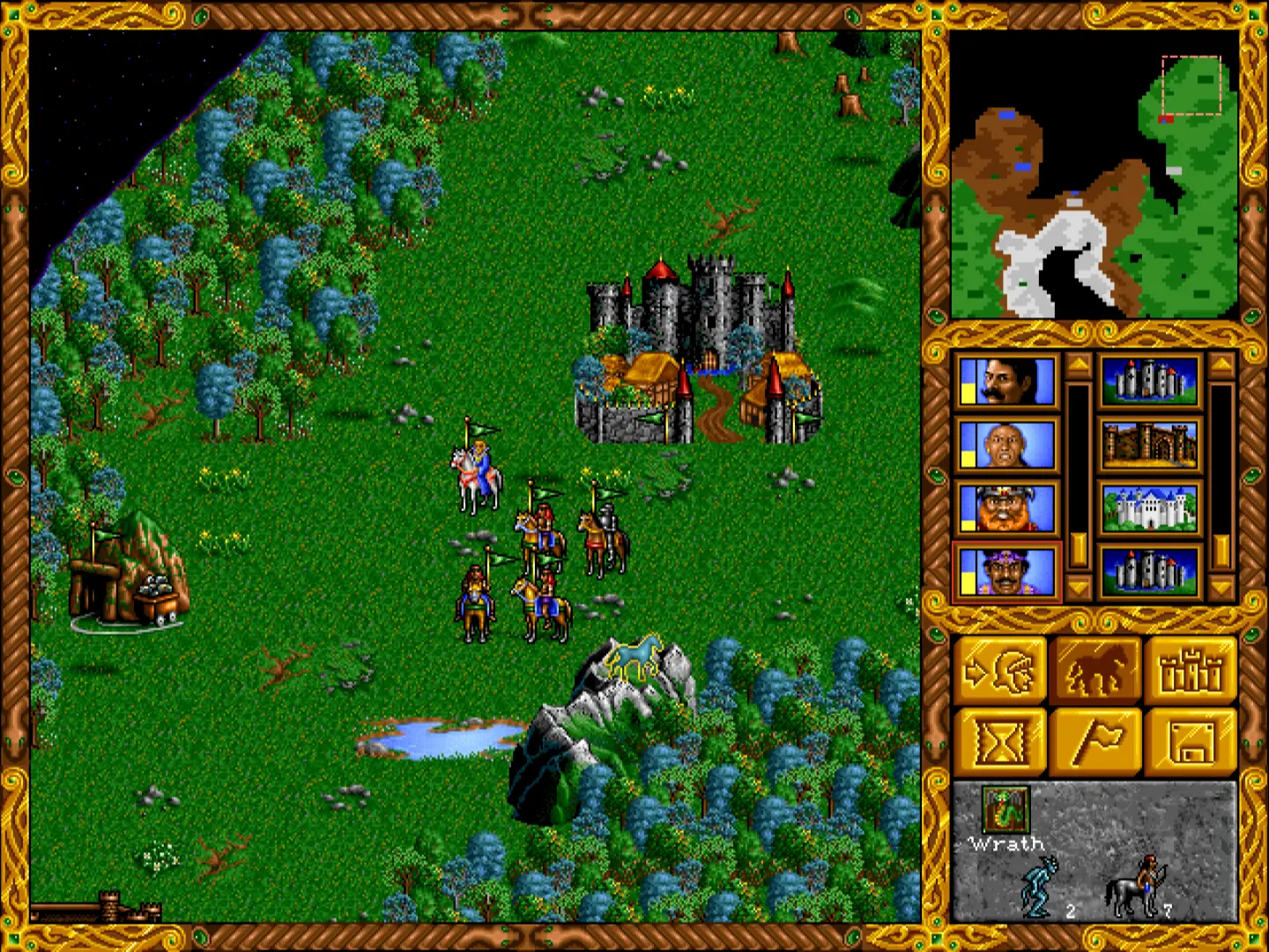 Грааль заспавнился буквально под городом противника. Чудом я успел захватить его город, нанять кучу героев и начать раскопки